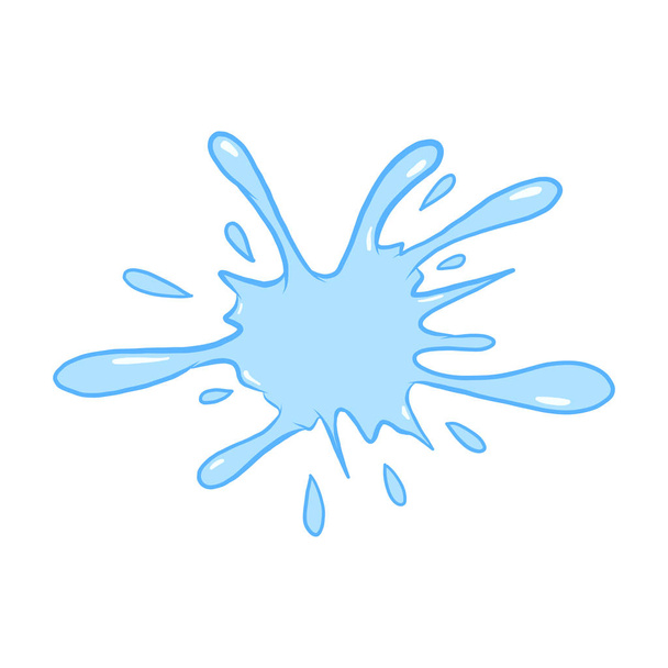 Illustration vectorielle des éclaboussures d'eau. mignon conception de l'eau
 - Vecteur, image