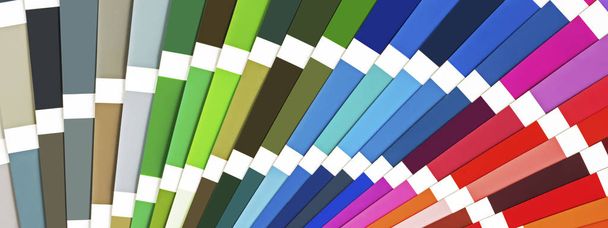 Regenbogen Muster Farben Katalog. Farbführer Palette Hintergrund. - Foto, Bild
