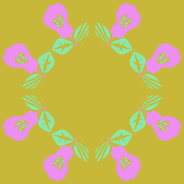 Seamless abstract pattern with colorful pears - ベクター画像