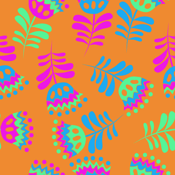 Seamless floral pattern, vector illustration - Vektor, kép