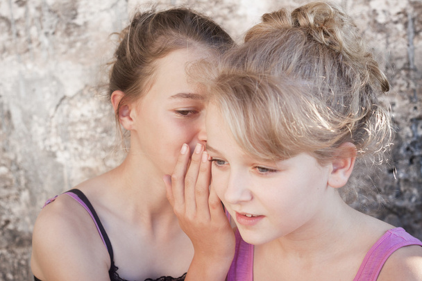 Girls whispering secrets - Photo, Image