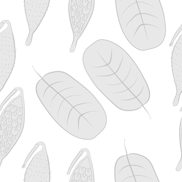 patrón sin costuras de hojas simples abstractas - Vector, Imagen