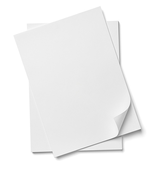 stapel papier met curl documenten office business - Foto, afbeelding