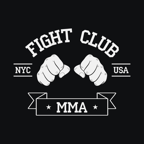 Logo del Club de Lucha. Nueva York, Estados Unidos
. - Vector, Imagen