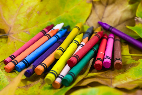 Crayons lying in chaos - Photo, Image