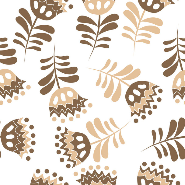 Seamless floral pattern, vector illustration - Vektor, Bild