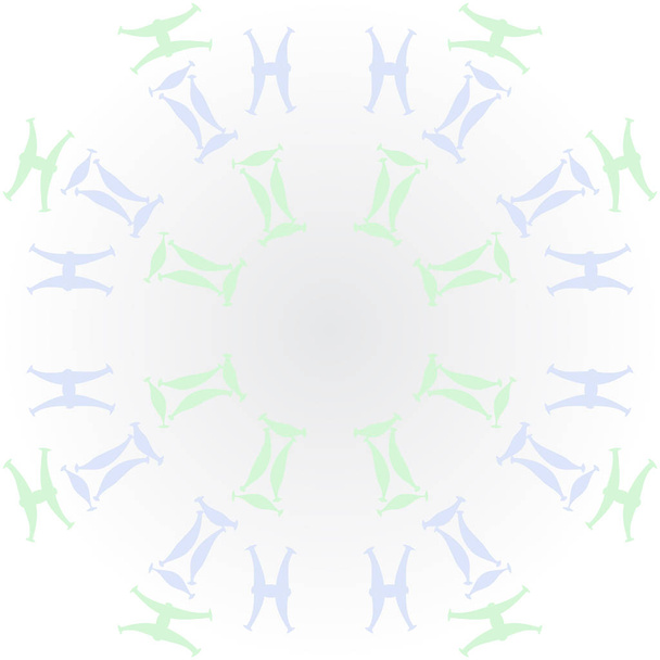 Seamless pattern of abstract simple zodiac ornaments - Vetor, Imagem