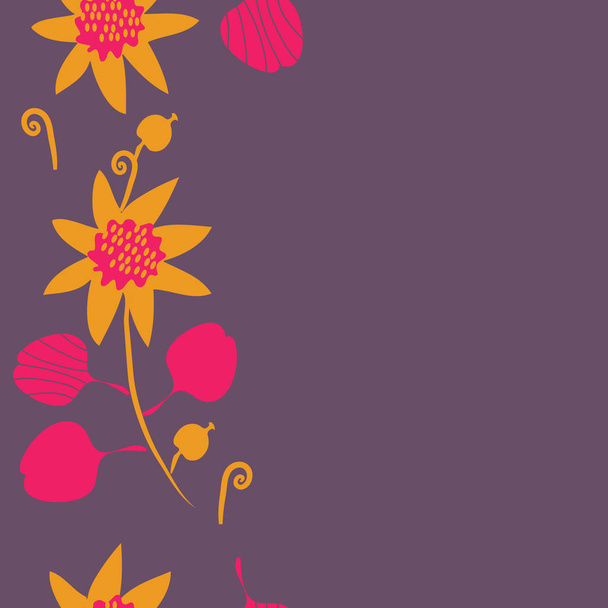Seamless floral pattern, vector illustration - Vector, Image