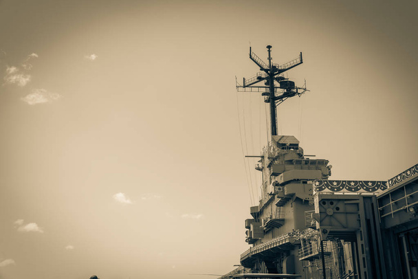 Immagine filtrata vista tipica top della portaerei americana in Texas
 - Foto, immagini