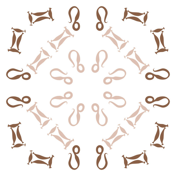 Seamless pattern with abstract zodiac signs ornament - Vektör, Görsel