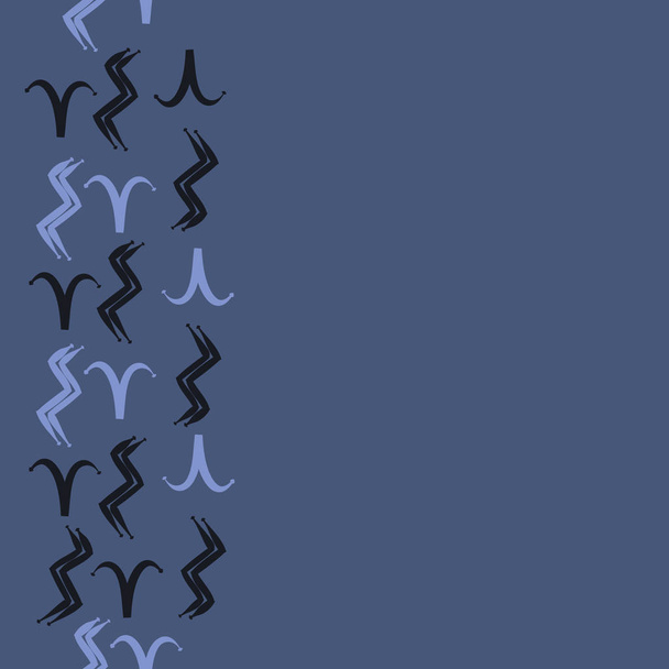 Векторна ілюстрація знаків мінімальної кривої, копіювання простору фону, зодіак Овен
 - Вектор, зображення
