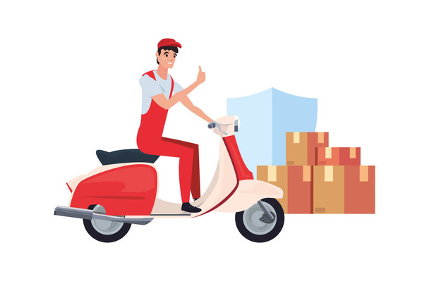 fast delivery logistic icon vector ilustrate - Vector, Image
