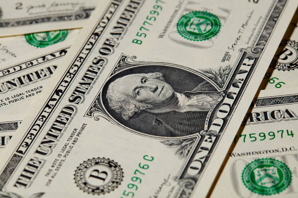 Portrait of Washington on Dollar Bill - Φωτογραφία, εικόνα
