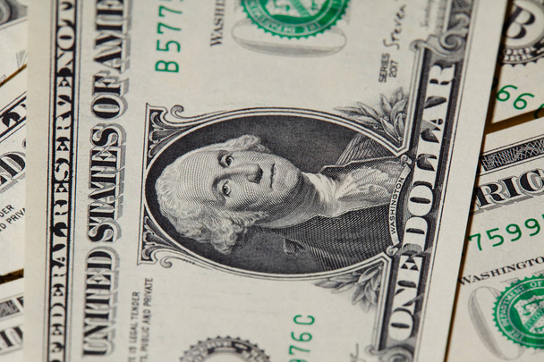 Portrait of Washington on Dollar Bill - Zdjęcie, obraz