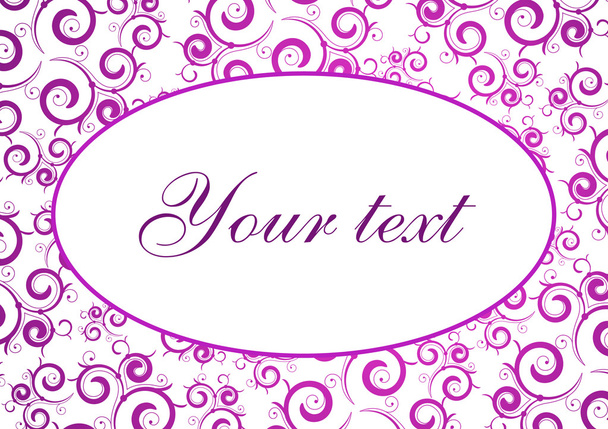 Pink text card - Vetor, Imagem