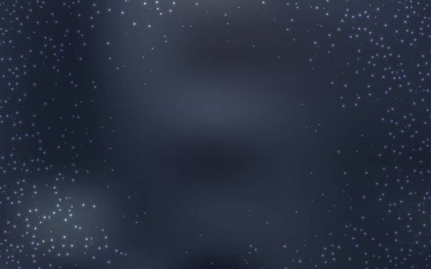 Plantilla vectorial gris claro con estrellas espaciales
. - Vector, Imagen