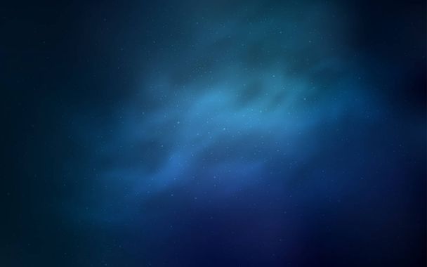Luz Fondo vectorial azul con estrellas astronómicas
. - Vector, Imagen
