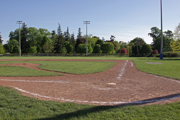 Baseballfeld in der Abenddämmerung - Foto, Bild