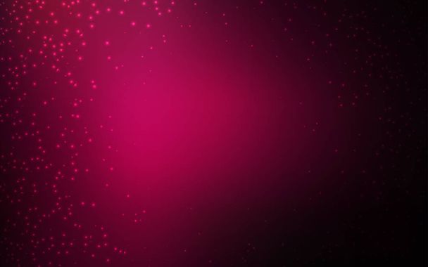 Dark Pink vector layout with cosmic stars. - Вектор,изображение