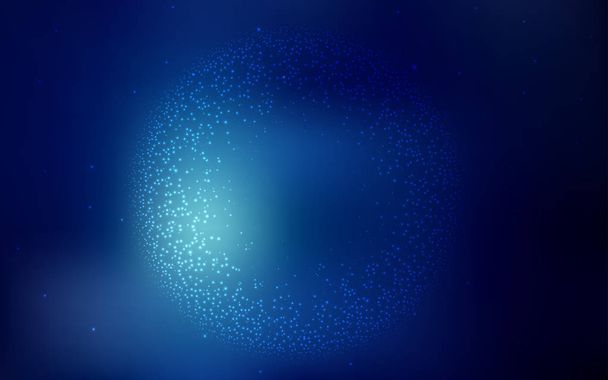 Σκούρο μπλε Διάνυσμα μοτίβο με νυχτερινό ουρανό αστεριών. - Διάνυσμα, εικόνα