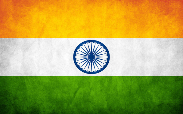 Foto da bandeira da Índia
 - Vetor, Imagem