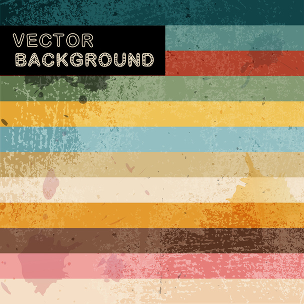 Abstract retro background with stripes - Vector, Image