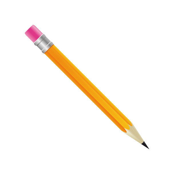 Pencil isolated on white background - Διάνυσμα, εικόνα