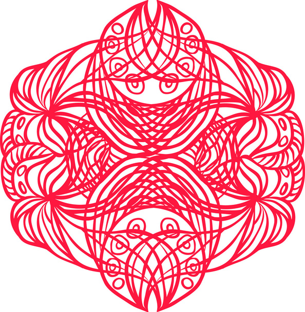 Patrón de enredo rojo
 - Vector, imagen
