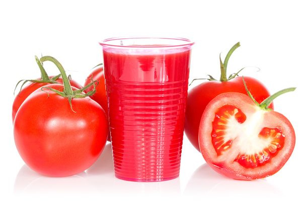 Ripe tomatoes tomato juice - Φωτογραφία, εικόνα