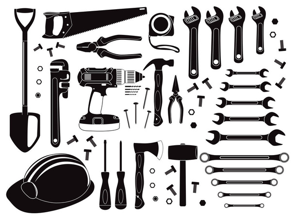 set of hand tools.   - Vector, Image