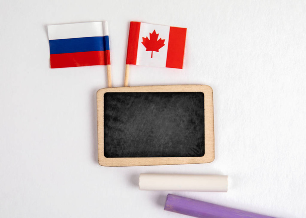 Kanada a Rusko vlajky - Fotografie, Obrázek