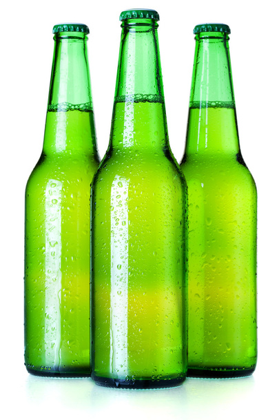 Três garrafas de cerveja
 - Foto, Imagem