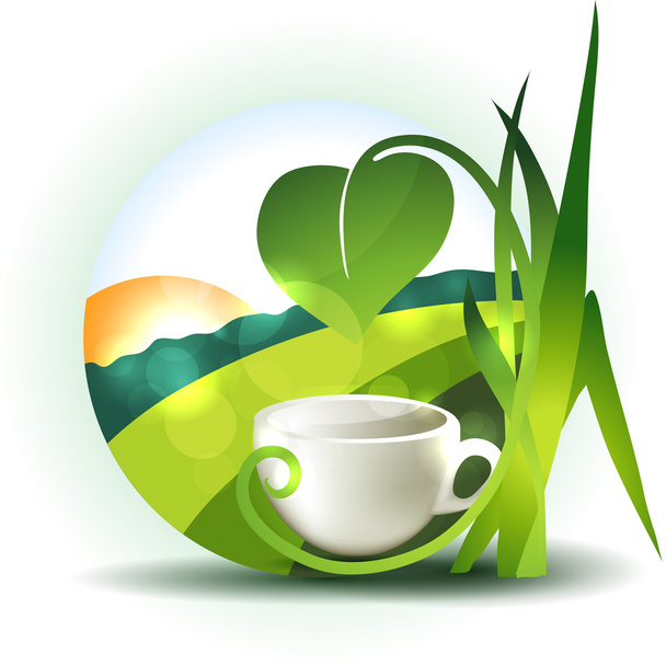 Tea concept - Vector, Imagen