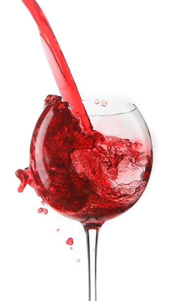 Pouring red wine - Foto, Imagen