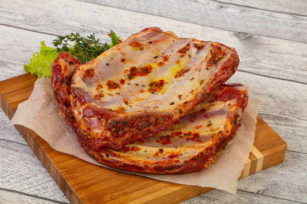 Raw pork ribs for grill - Photo, Image