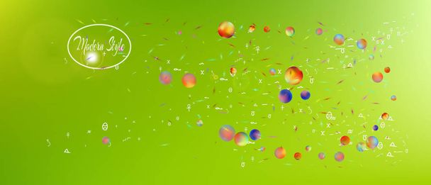 Colorful abstract ultra wide space background  - Vector, Image
