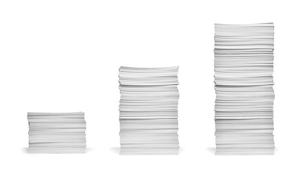 pile de papiers avec curl documents bureau entreprise
 - Photo, image