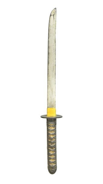 Винтажный самурайский меч изолирован на белом
 - Фото, изображение