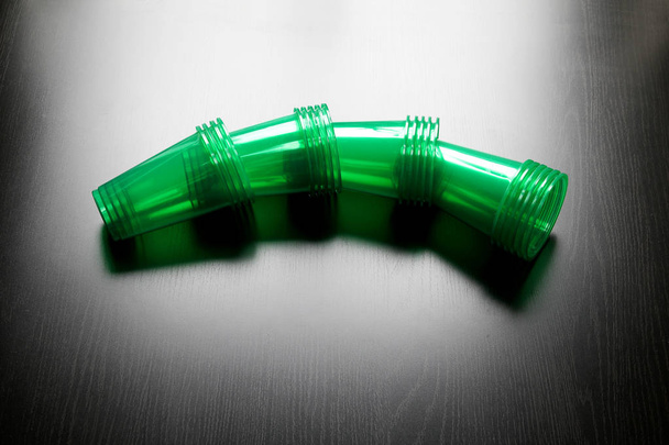 Stacked Plastic Cups - Фото, изображение