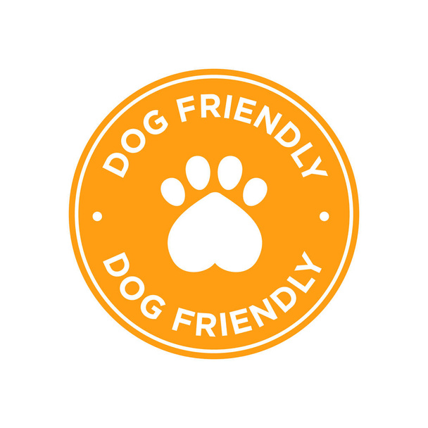 Dog friendly icon - Vector, Image