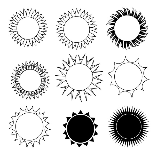 phases of the sun - Vector, Image