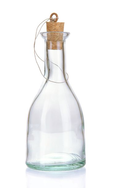 Original glass bottle isolated on white - Zdjęcie, obraz