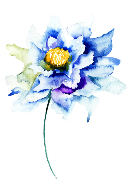 Decorative blue flower - Foto, immagini