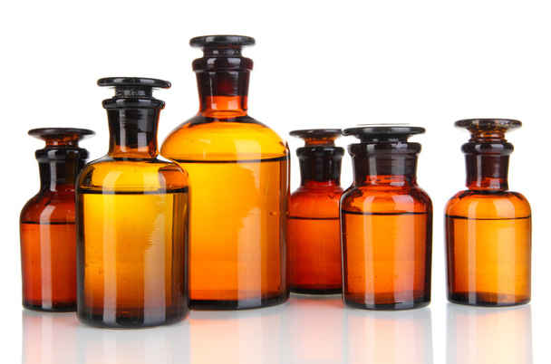 Medicine bottles isolated on white - Valokuva, kuva
