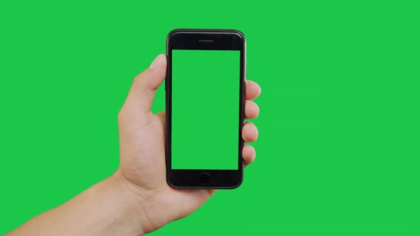 Swipes Smartphone Green Screen - Footage, Video
