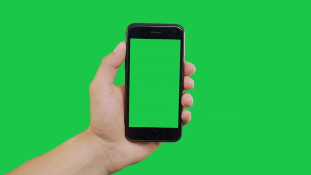 Veegt Smartphone Green Screen - Video