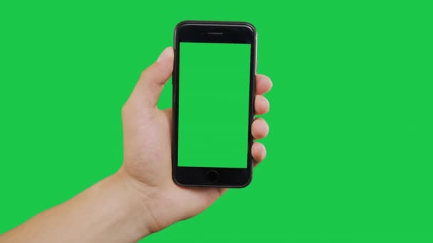 Přiblížení Smartphone Green Screen - Záběry, video