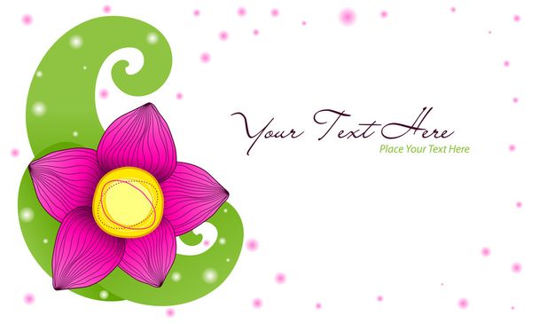 Cartão Flor - Vetor, Imagem