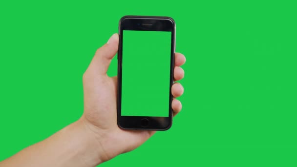 Zooming Smartphone Green Screen - Footage, Video