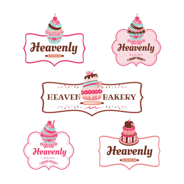 Cupcakes bakkerij logo Collectionweb - Vector, afbeelding